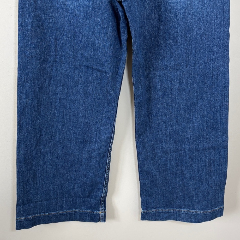 Anthropologie Maeve The Colette Jean Mini Fern Wash High Rise Sz 32 TALL NEW - Picture 9 of 16